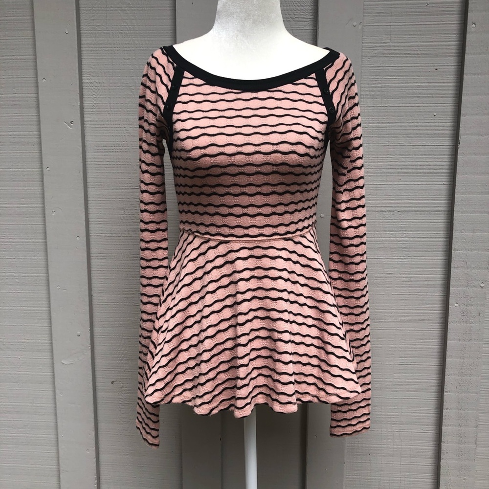 Free People Peplum Pointelle Top